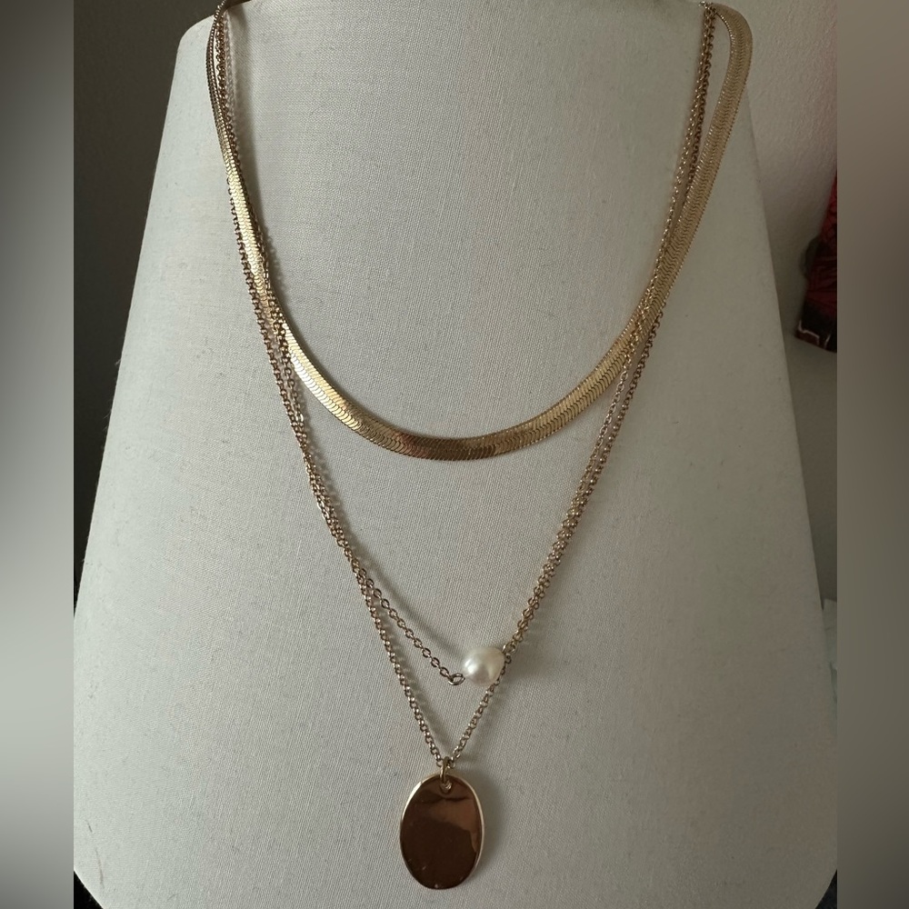 LOFT Gold Layered Necklace